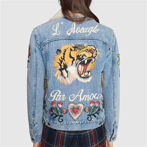 gucci jean jacket women's